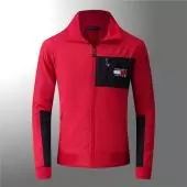 veste tommy nouvelle collection jeans jacket zip 2813 rouge